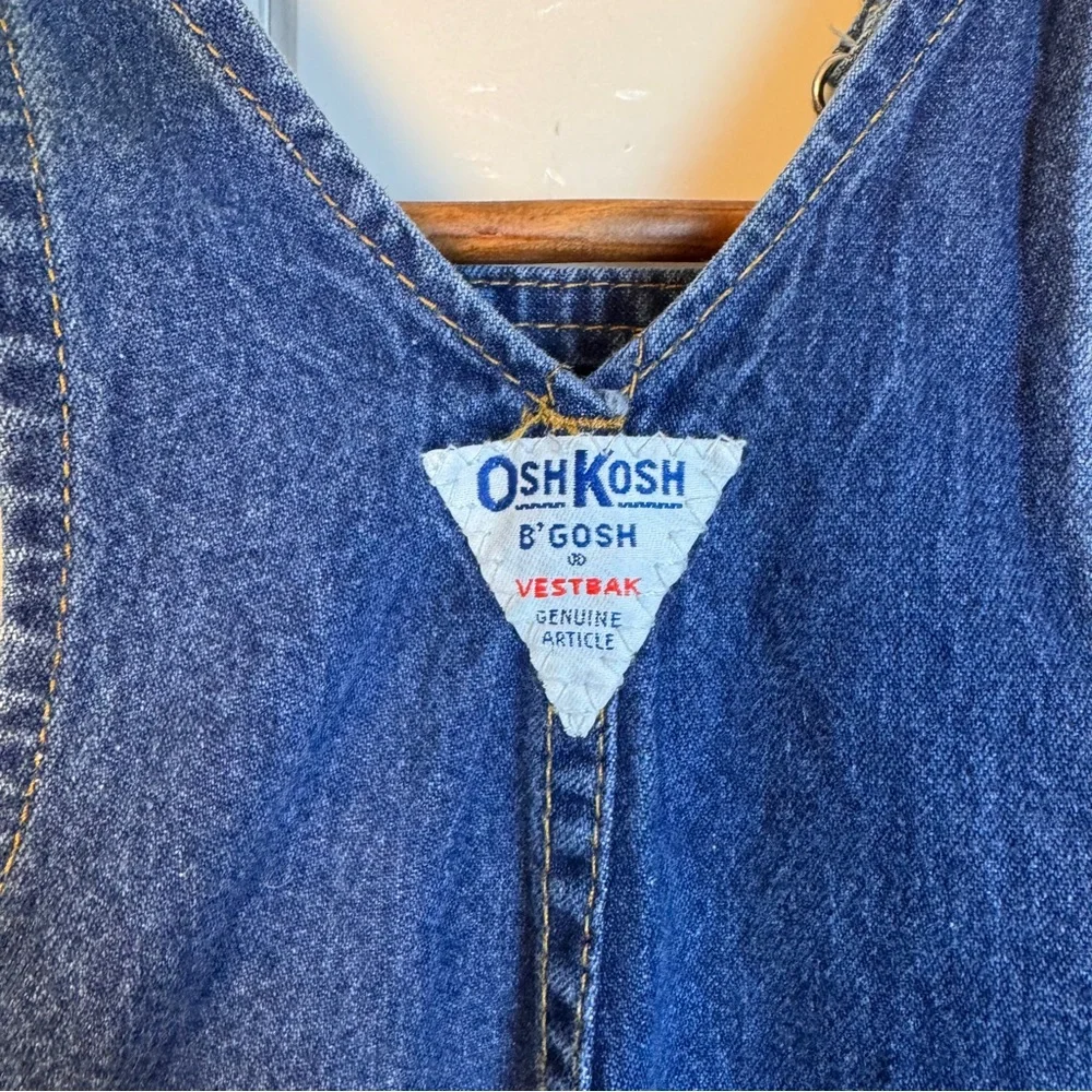 Vintage OshKosh B'gosh Blue Jean Cowboy Overalls 18 Months USA Farmer Ranch‎